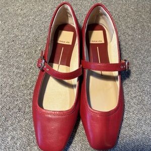 Dolce Vita Scarlet Red Mary Jane Flats size 6.5